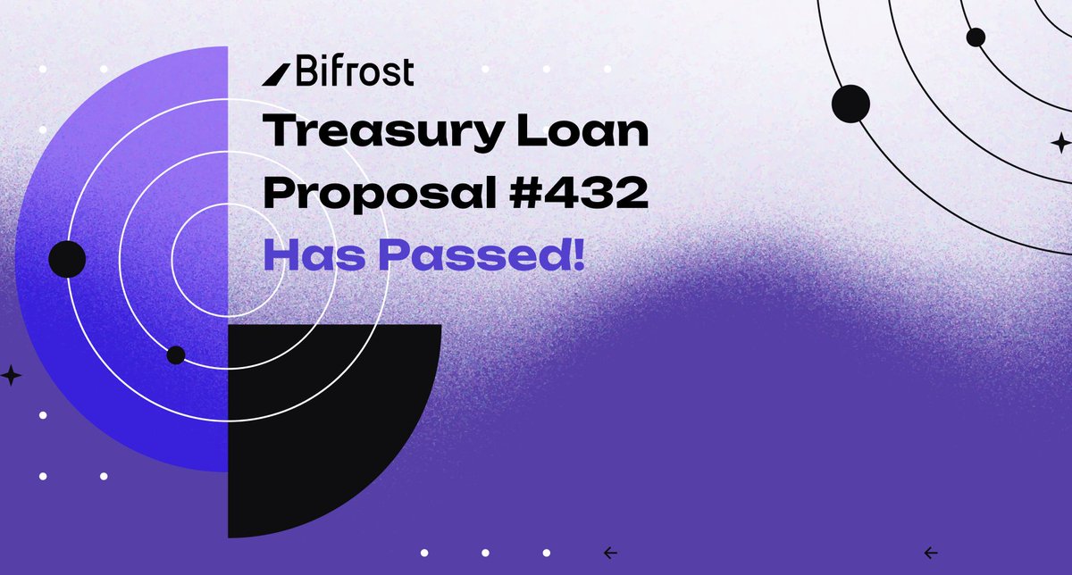 Treasury Liquidity Loan Proposal #432 has passed! 🎉